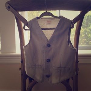 Toddler linen vest